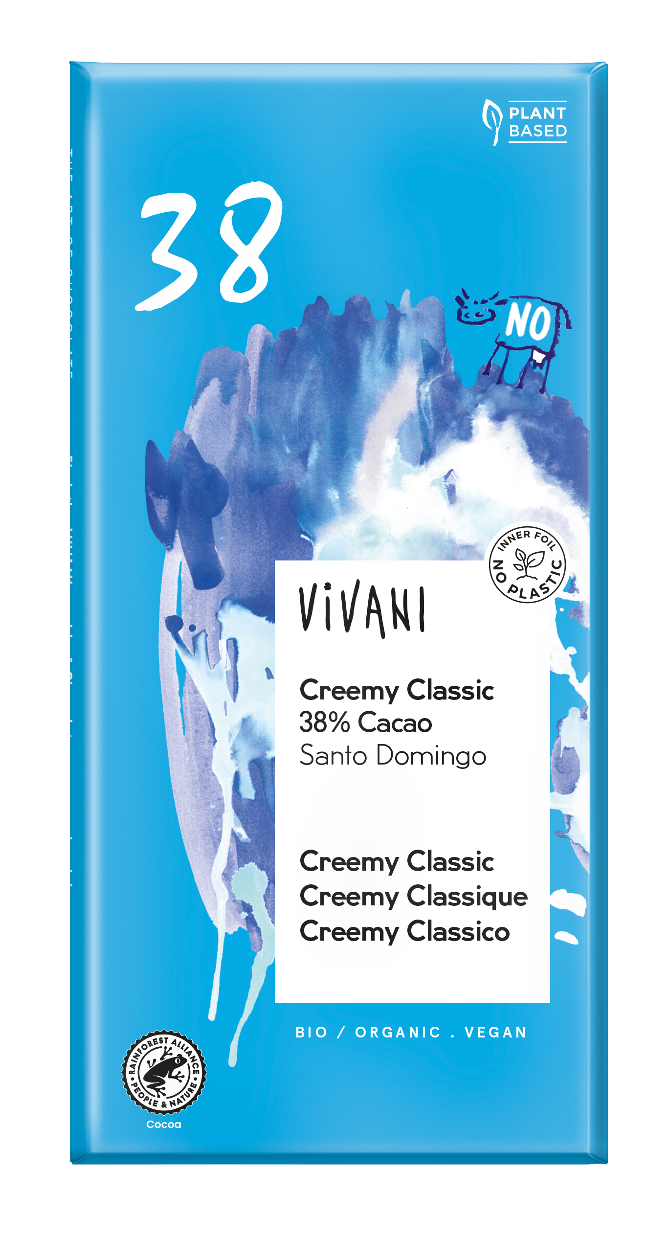 Vivani Creemy classic 38% Santo Domingo bio 80g